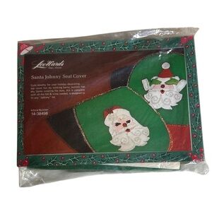 Vintage Leewards felt Santa Johnny Seat Cover kit New in package